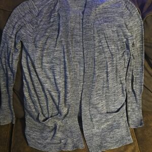 Sonoma Goods For Life Heather Gray Knit Cardigan Size: S